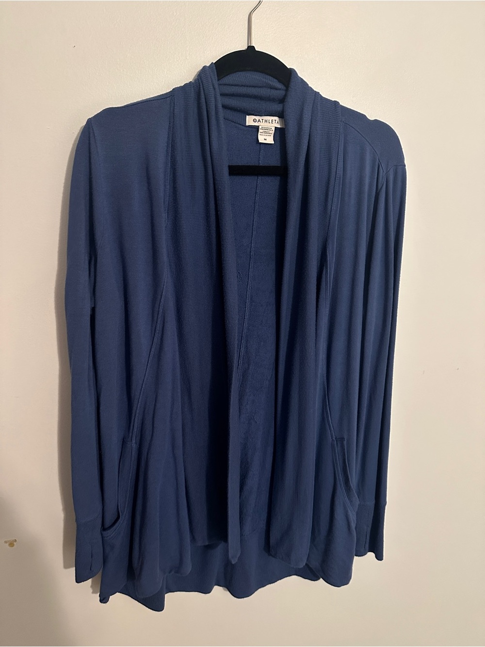 Athleta Blue Open-Front Women's Cardigan (Pranayama Wrap)